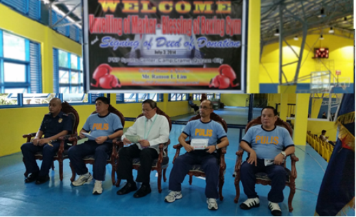 SIGNING OF DOD OF BOXING RING AND EQUIPMENT AT THE PNP GYM
