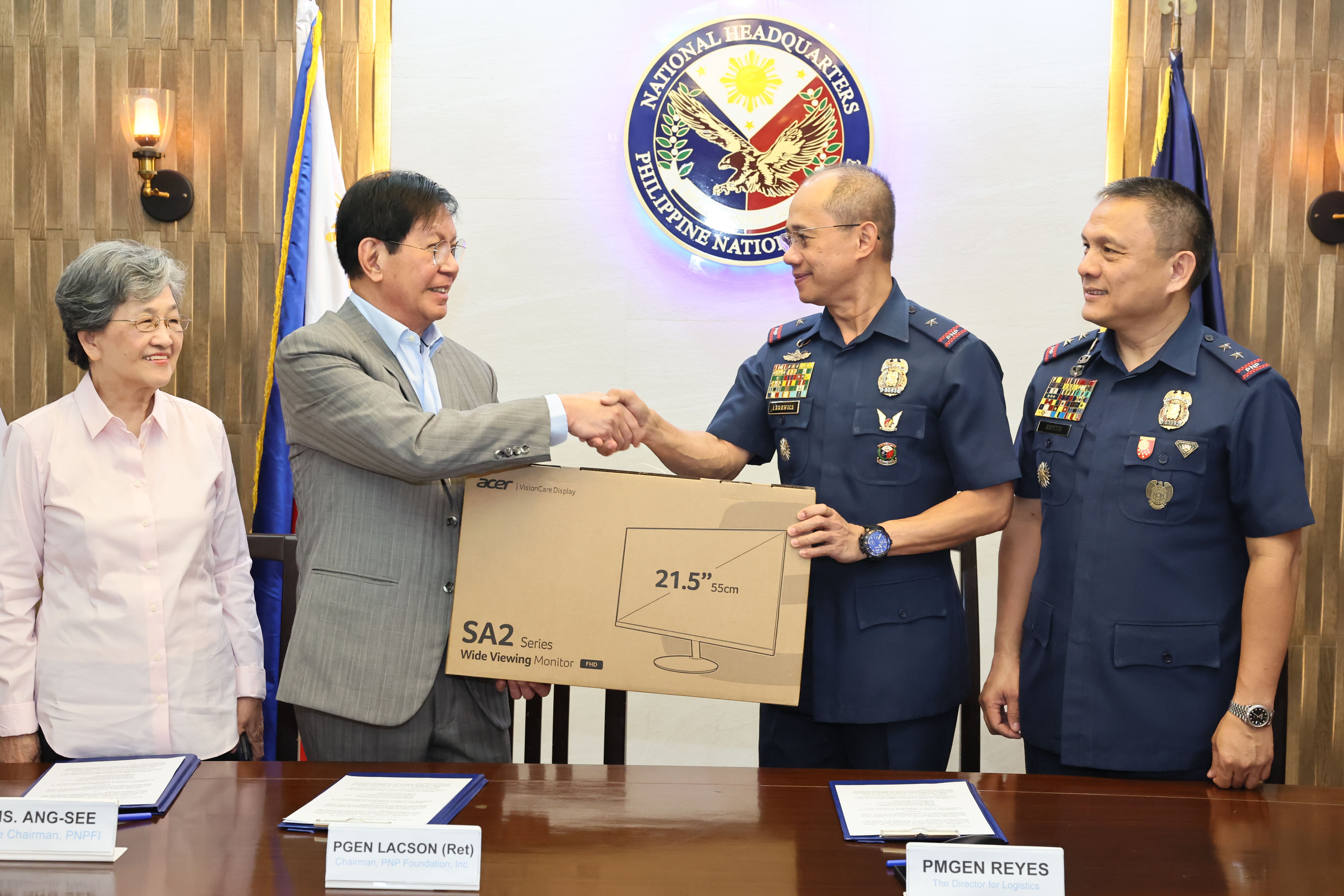 1st AND 2nd QUARTER DONATIONS OF PNPFI TO THE PNP 